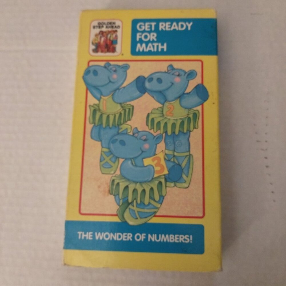 Golden Book Step Ahead VHS "Get Ready For Math" Educational Video Approx. 30 Min